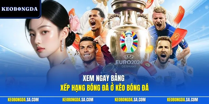 Xem ngay bảng xếp hạng bóng đá ở Kèo Bóng Đá